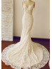 Sexy Backless Mermaid Lace Wedding Dress